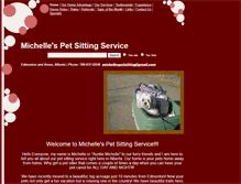 Tablet Screenshot of michellespetsittingservice.com